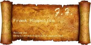 Frank Hippolita névjegykártya